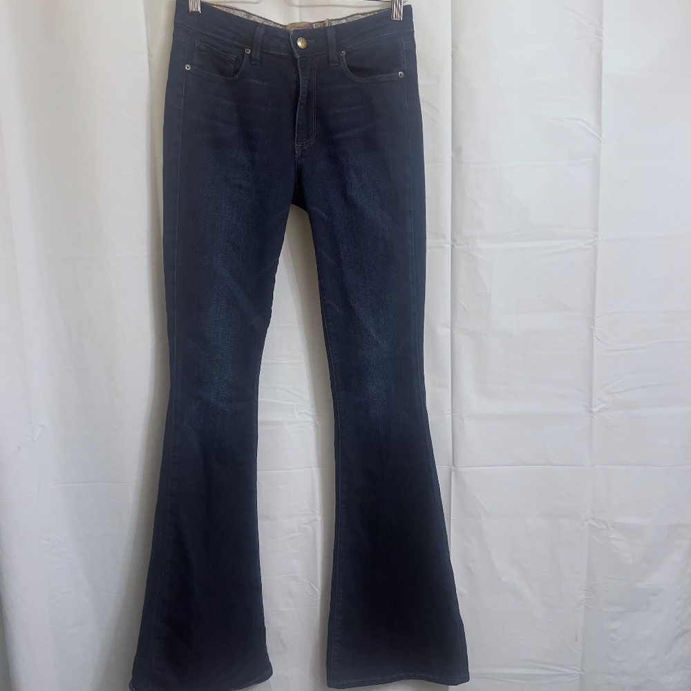 Paige High Rise Bell Canyon Jeans Women's Size 27 Blue 35" Inseam